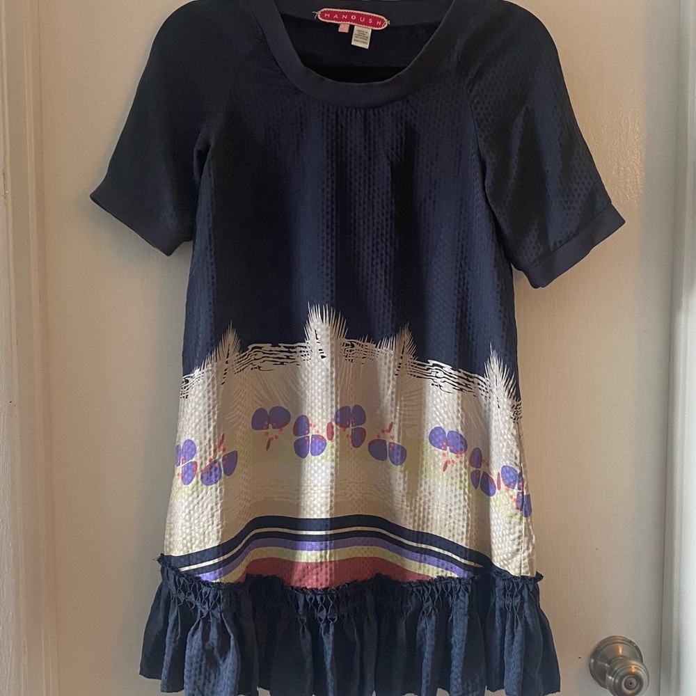 Silk Manoush Ruffled Mini Dress